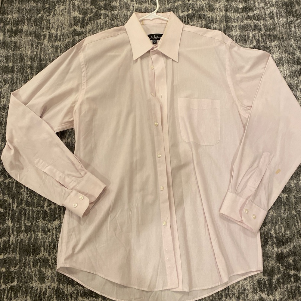 Men's Pink Dress Button Down Shirt
